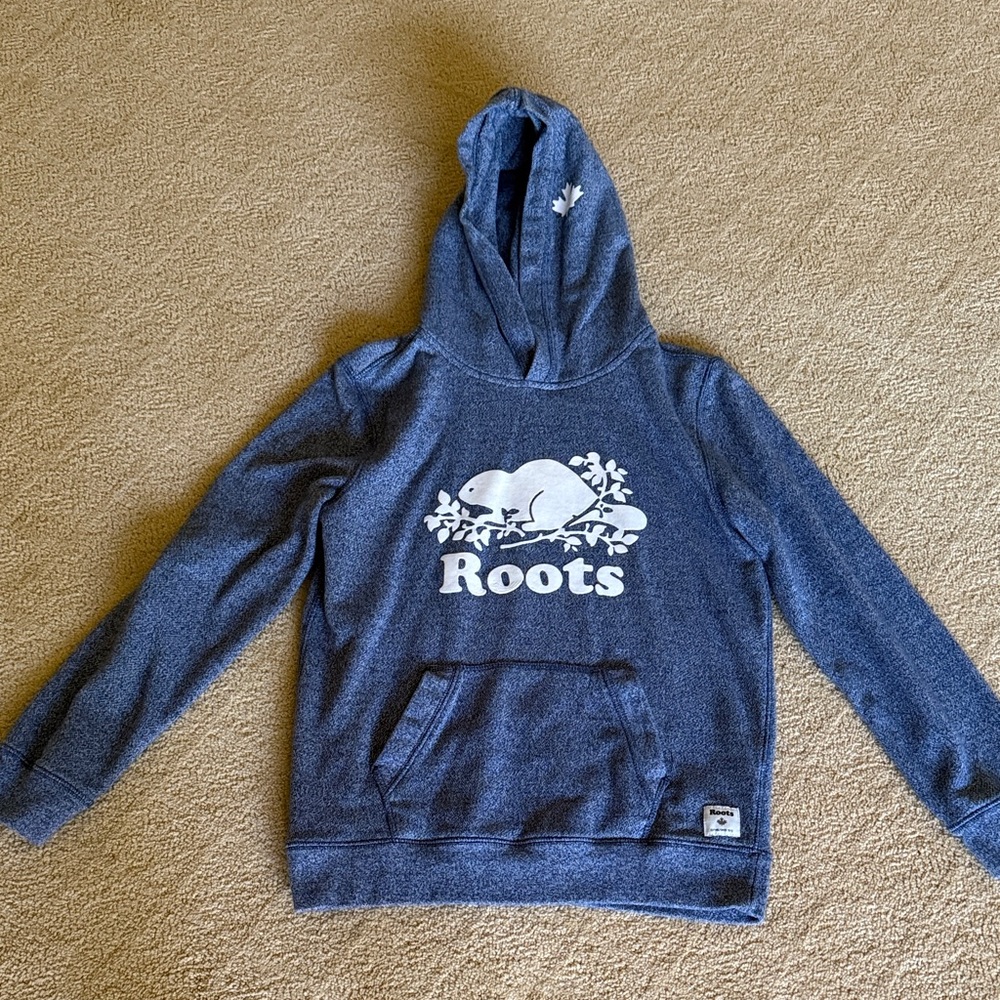 Roots Kids Navy Heather Hoodie